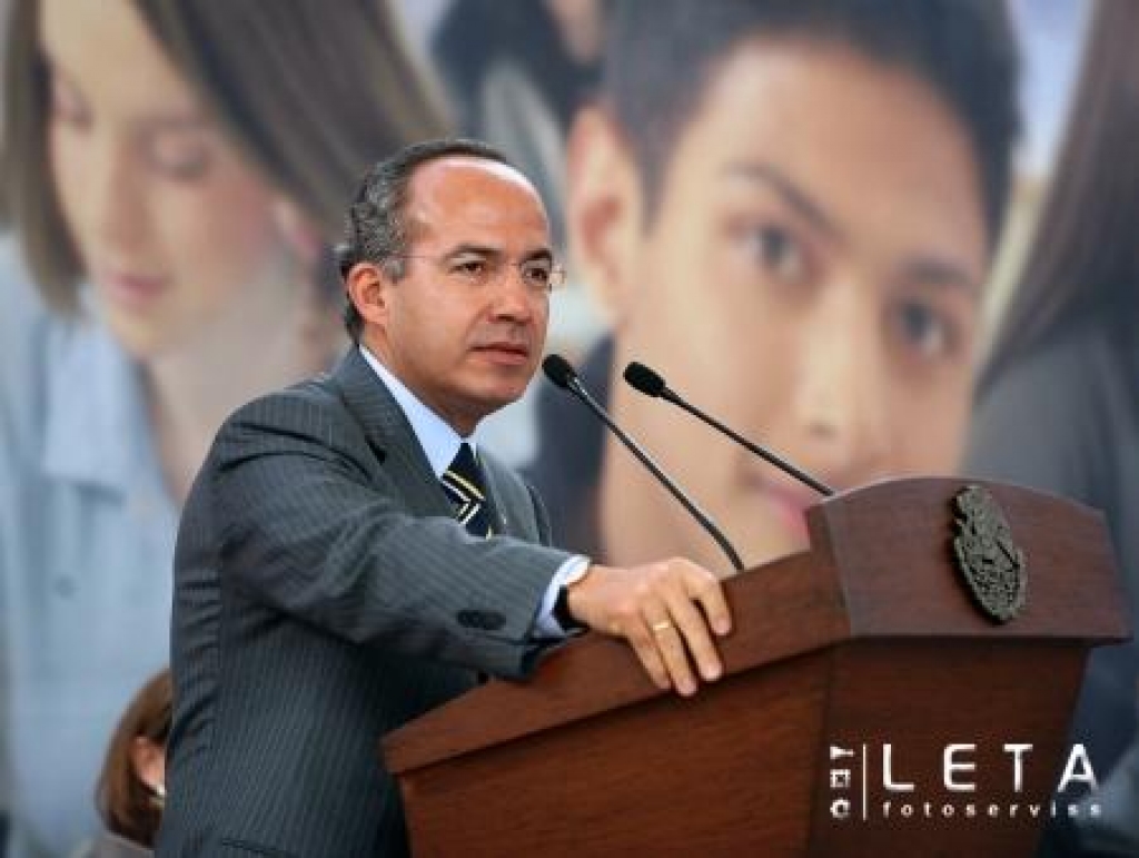 Meksikas prezidents Filipe Kalderons 22.oktobrī.
Autors: AFP/LETA