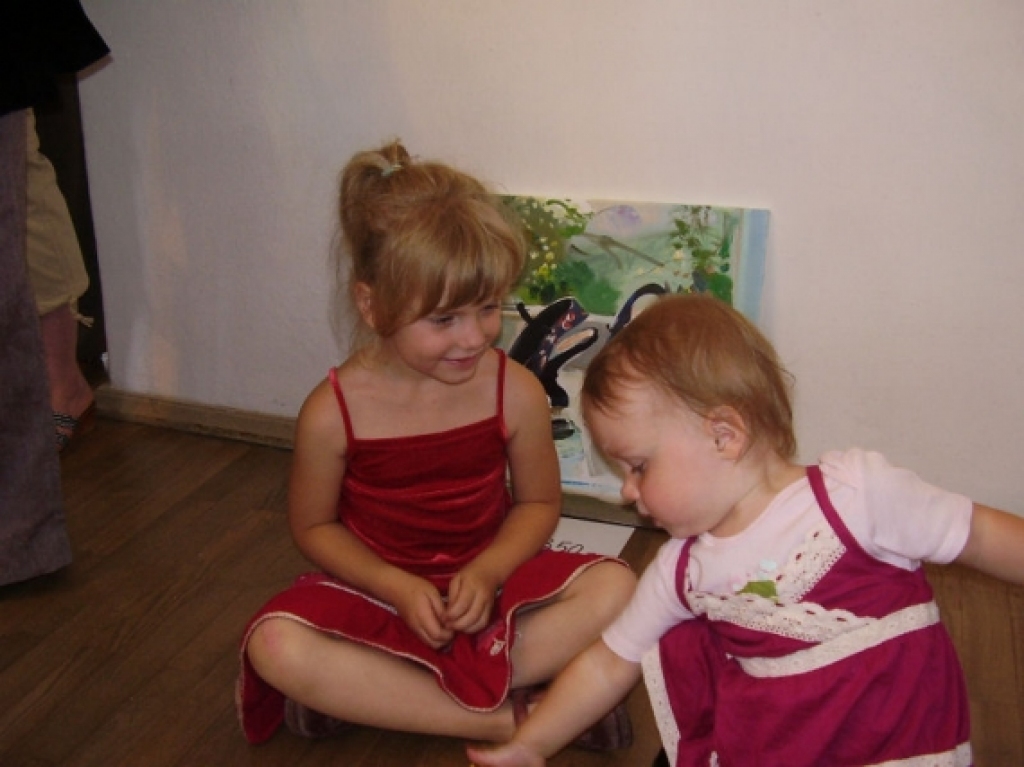 Maziem bērniem ir sava izpratne par mākslu. 
Autors: Uldis Varnevičs