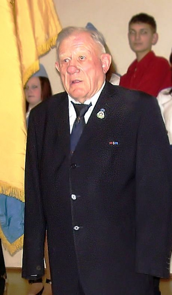 Latvijas Nacionālo karavīru biedrības un Daugavas Vanagu Viļa Januma Bauskas nodaļas priekšsēdētājs Imantas Zeltiņš. 
Autors: Uldis Varnevičs