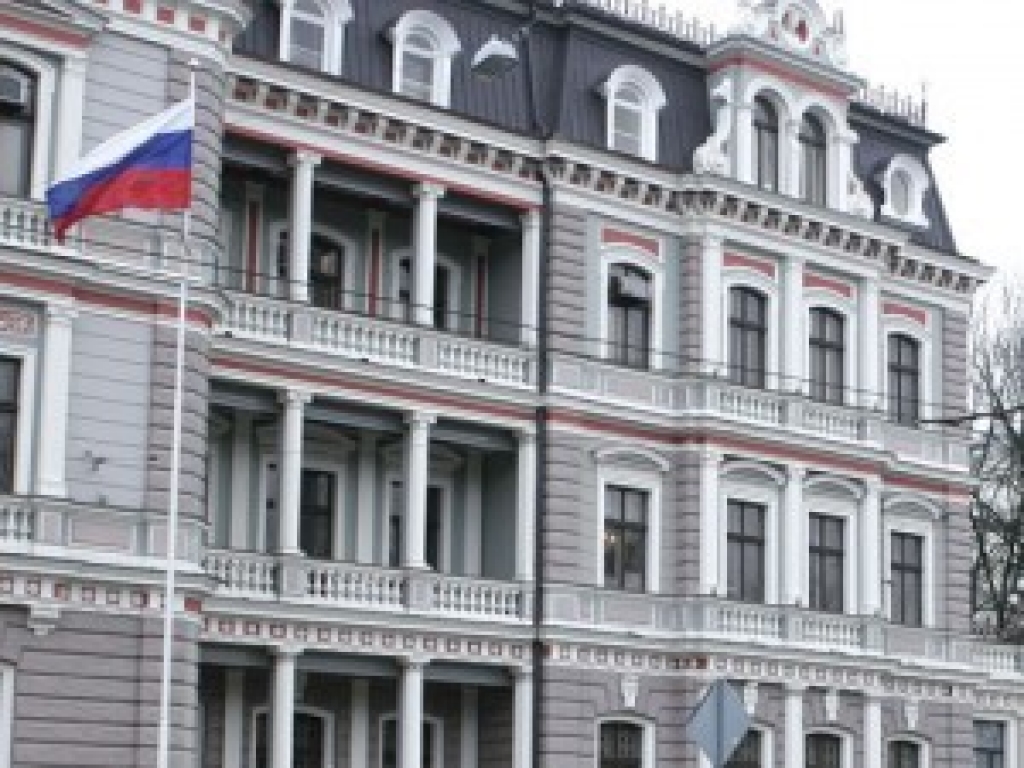 Krievijas vēstniecība Latvijā.
Autors: AFI