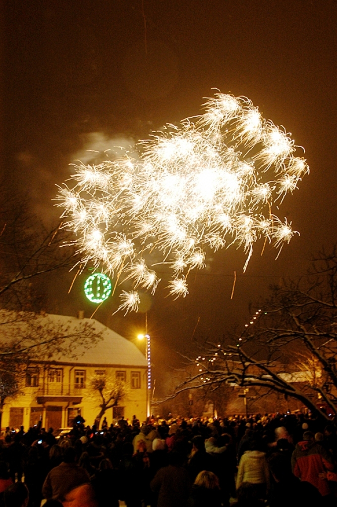 Daudzkrāsu ziedus, zvaigžņu bumbas un citus pirotehnikas brīnumus baušķenieki un pilsētas viesi Bauskas debesīs varēja vērot tieši Gadu mijā.
Autors: Ivars Bogdanovs