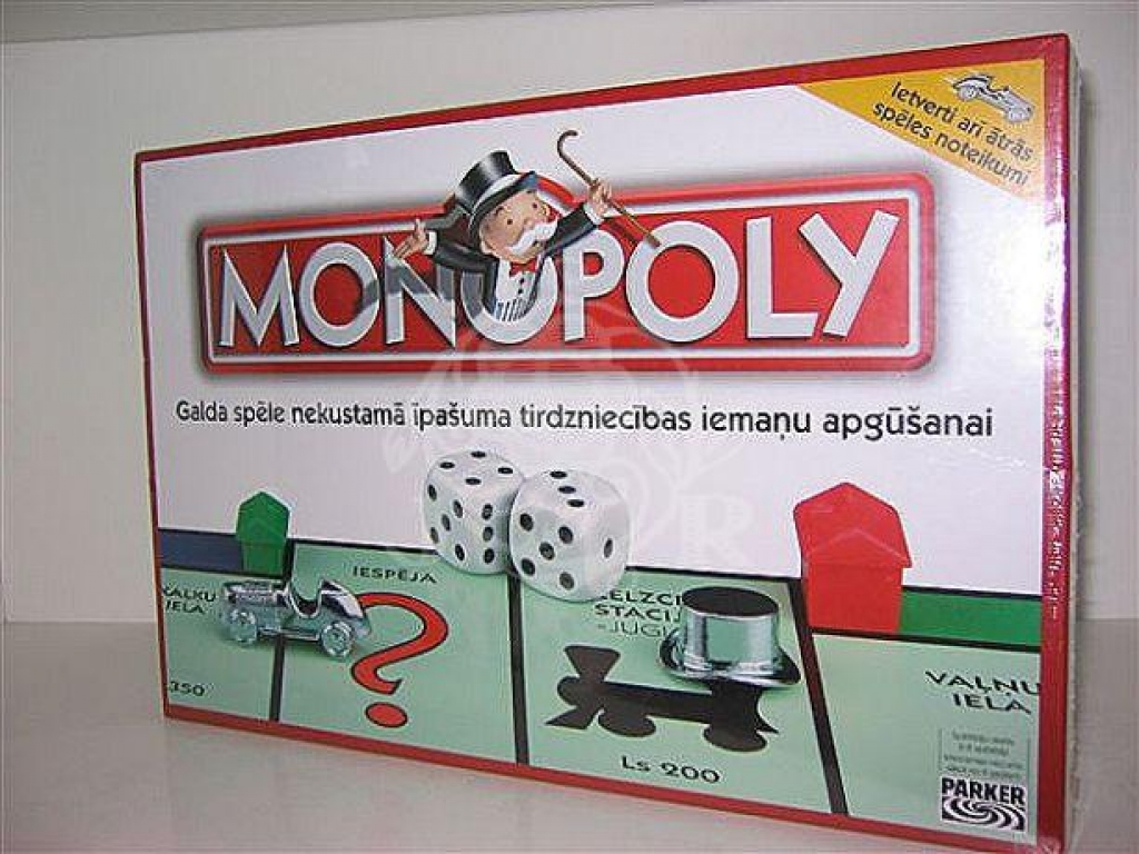 Galda spēle «Monopols».
Autors: www.jr.lv