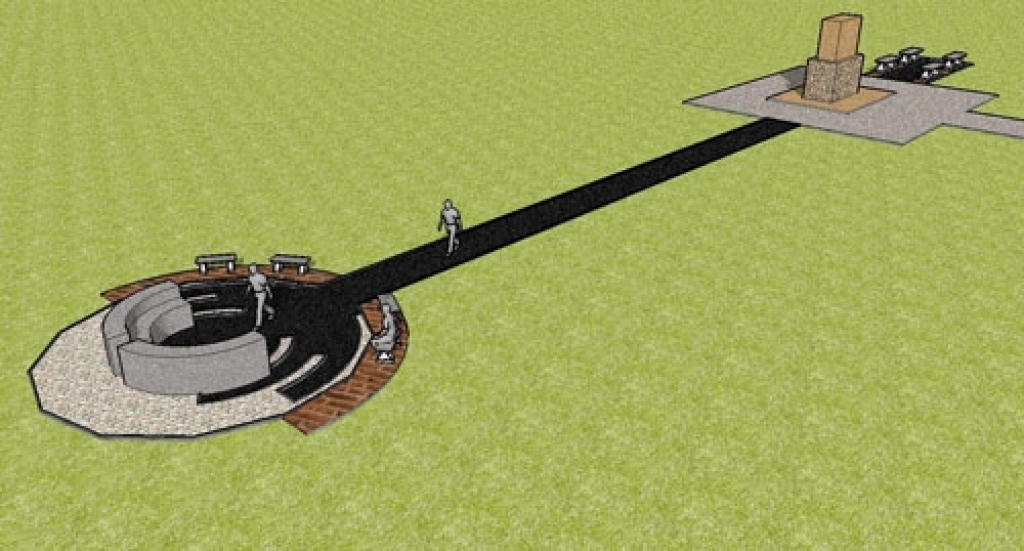 Tāds jau šī gada 18. novembrī Bauskā izskatīsies piemiņas ansamblis komunistiskajā režīmā cietušajiem un bojā gājušajiem.
Autors: Arhitektes Intas Vanagas skice.