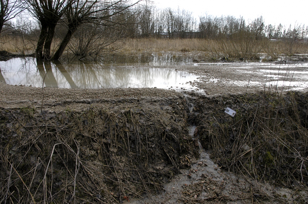 Stacijas iela Bauskā šī gada 17. martā.
Autors: Ivars Bogdanovs
