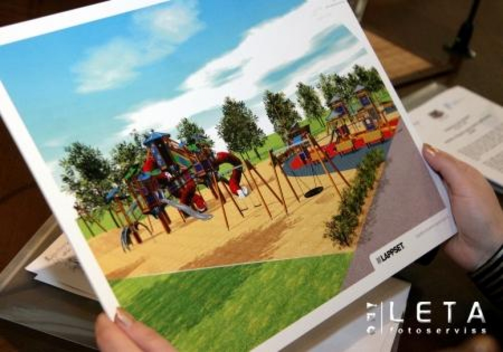 21.04.2008. Mežaparka rotaļu un aktīvās atpūtas pilsētiņas projekta skices.
Autors: LETA