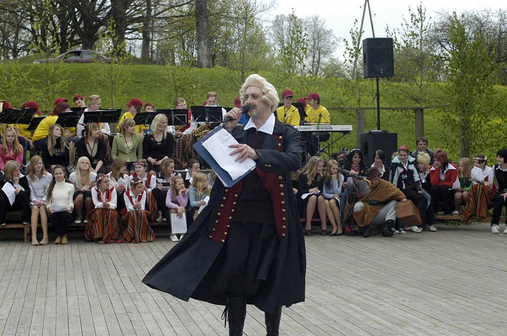 Pērn uz koncertu «Pavasaris Šēnbergā» no Duntes bija ieradies pats barons Minhauzens. 
Autors: Ivars Bogdanovs