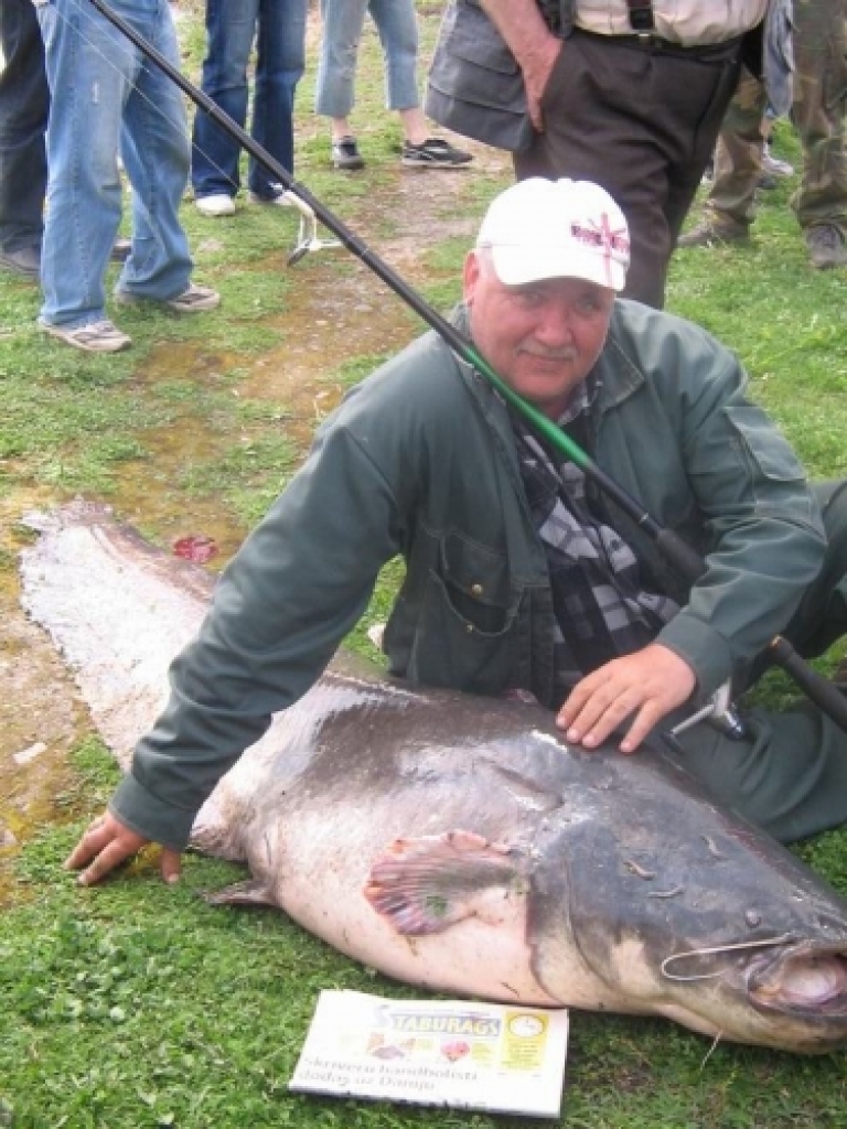 No upes izvilktais sams svēra 68,2 kilogramus.
Autors: www.staburags.lv