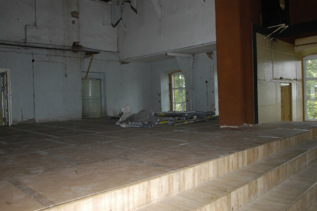 Iecavas novada Tautas nama skatuve remonta laikā.
Autors: No «Bauskas Dzīves» arhīva.