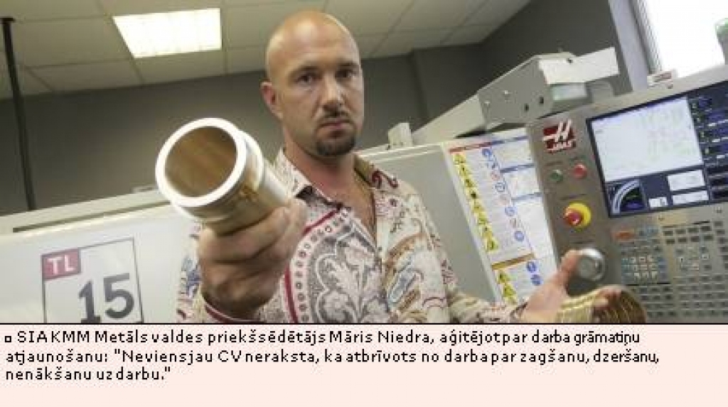 SIA KMM Metāls valdes priekšsēdētājs Māris Niedra.
Autors: Ritvars Skuja, db.lv