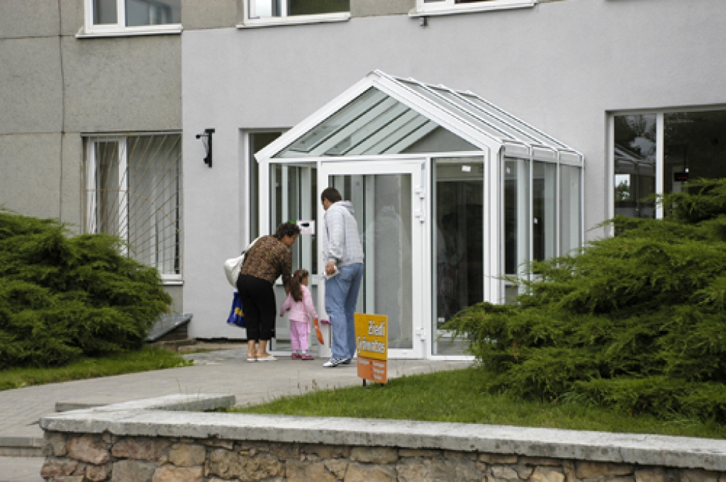 Izskatu mainījusi arī Bauskas poliklīnikas ēkas galvenā ieeja.
Autors: Ivars Bogdanovs