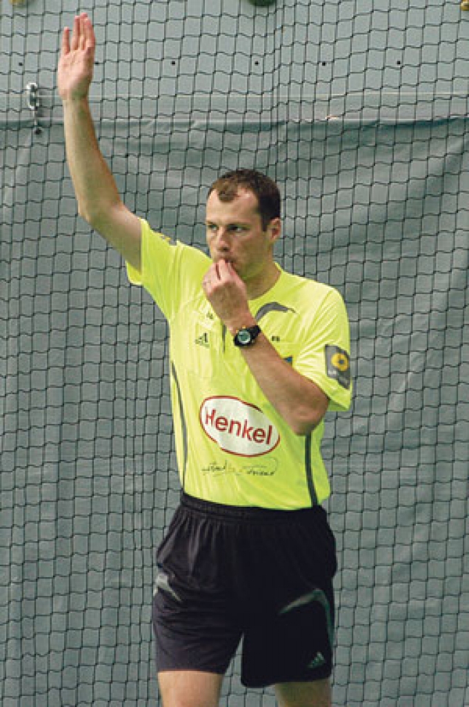 Renāra Līča žestam klausa Pekinas olimpisko spēļu handbola komandu spēlētāji.
Autors: Ivars Bogdanovs