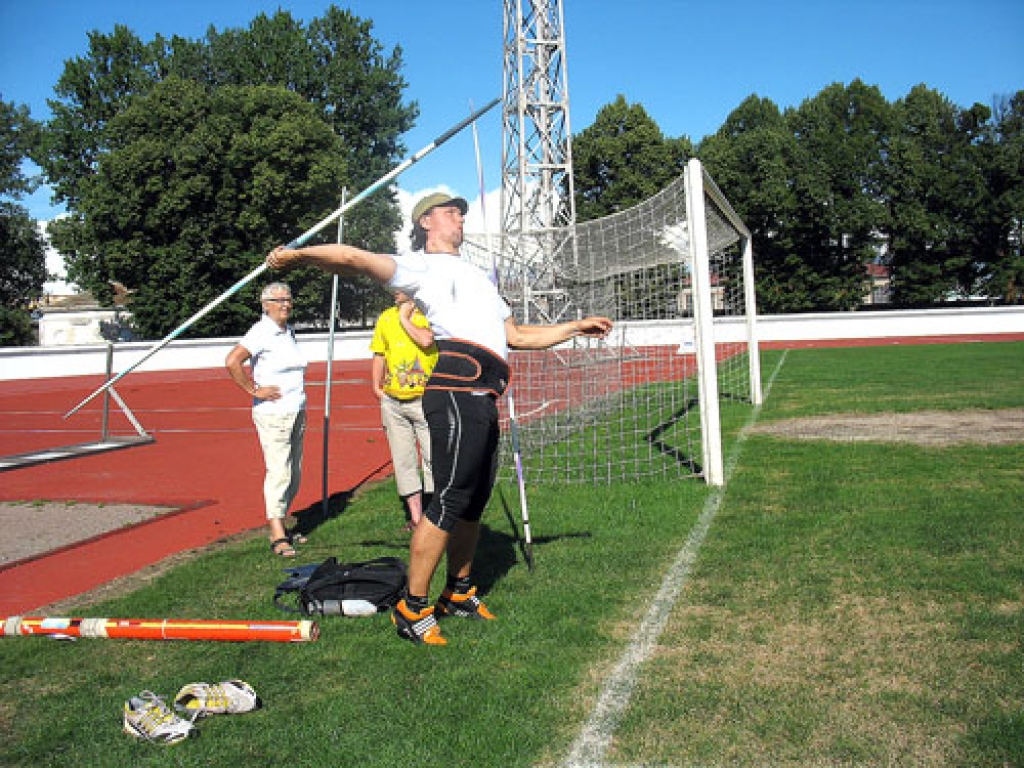 Ainārs Kovals un trenere Valentīna Eiduka.
Autors: Vilnis Auzāns