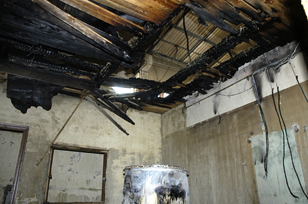 Tā izdedzis ir angārs Bauskā, Biržu ielā 13.
Autors: Ivars Bogdanovs