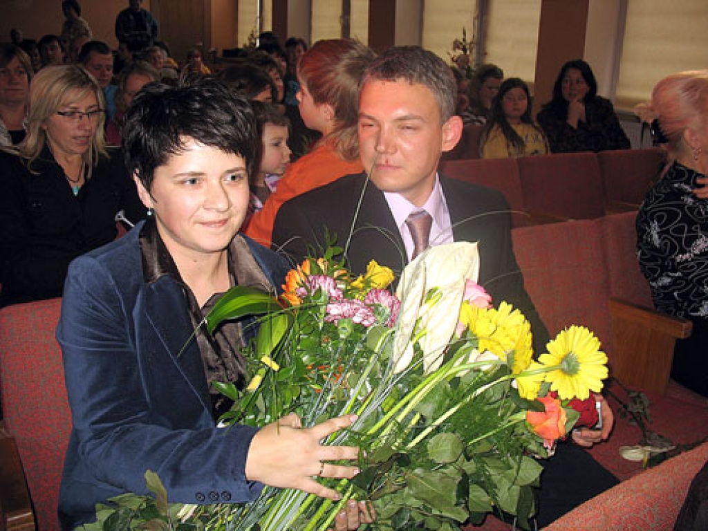 «Iecavas gada cilvēks – 2007» Kristīne Karele svētku ceremonijas laikā pērn novembrī.
Autors: no «Bauskas Dzīves» arhīva