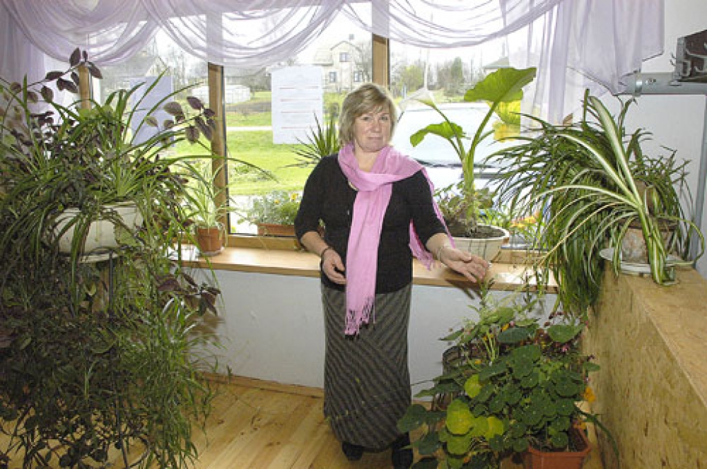 Līga Baļčūne gūst pozitīvas emocijas, rūpējoties par telpaugiem.