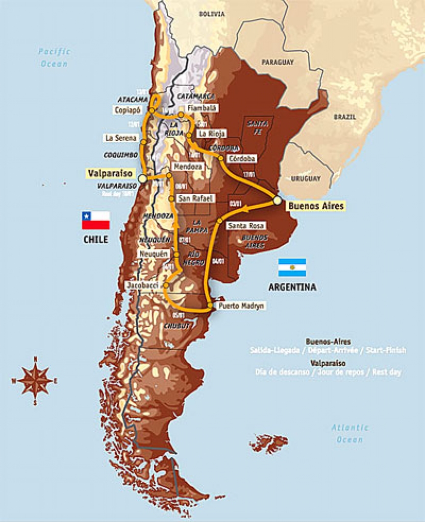 Dakaras rallija shēma.