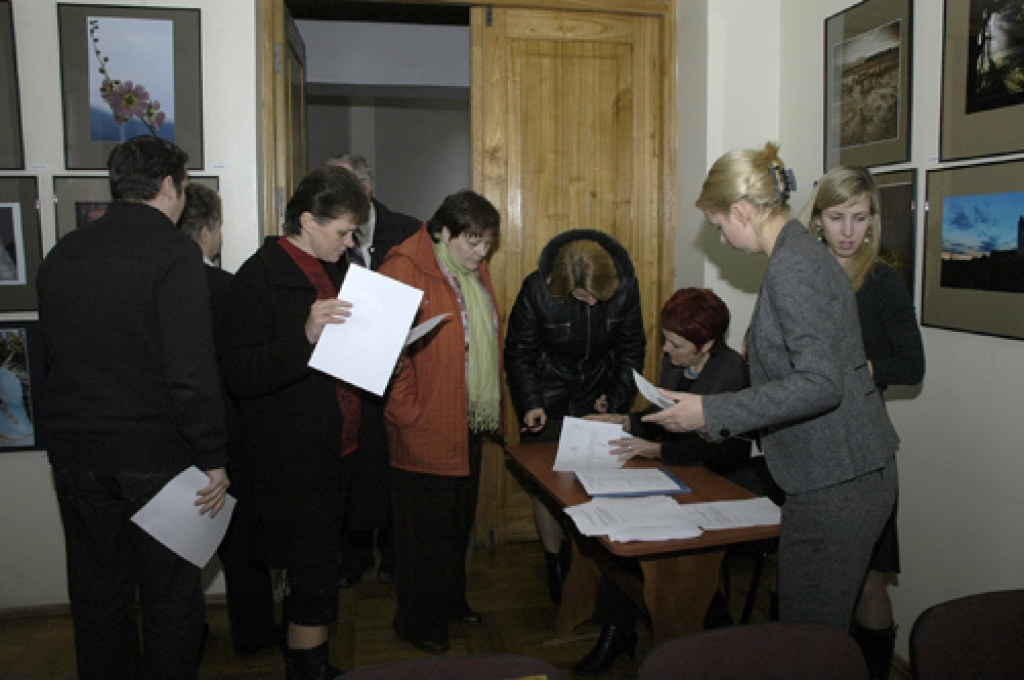 Uz Bauskas novada pašvaldību deputātu kopsapulci bija ieradušies 52 deputāti. 
Autors: Ivars Bogdanovs