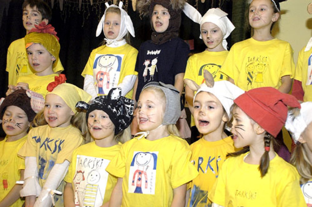 Iecavas bērnu folkloras kopa «Tarkšķi».
Autors: no «Bauskas Dzīves» arhīva