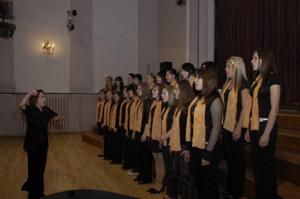 Saulaines profesionālās vidusskolas meiteņu koris skatē piedalījās pirmo reizi. Diriģente Ieva Ūdre.
Autors: Ivars Bogdanovs