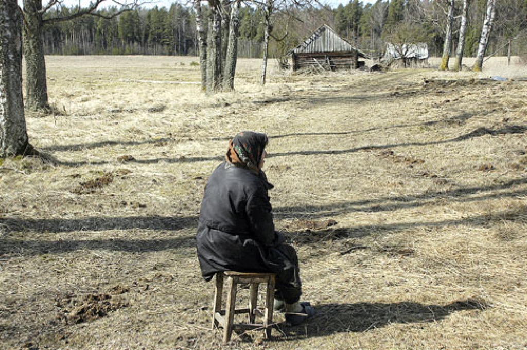 Vientuļās, nevarīgās sirmgalves aprūpē ir divas govis, bullis un teļš. Gotiņas nevajagot slaukt, pienu dzerot teliņš.