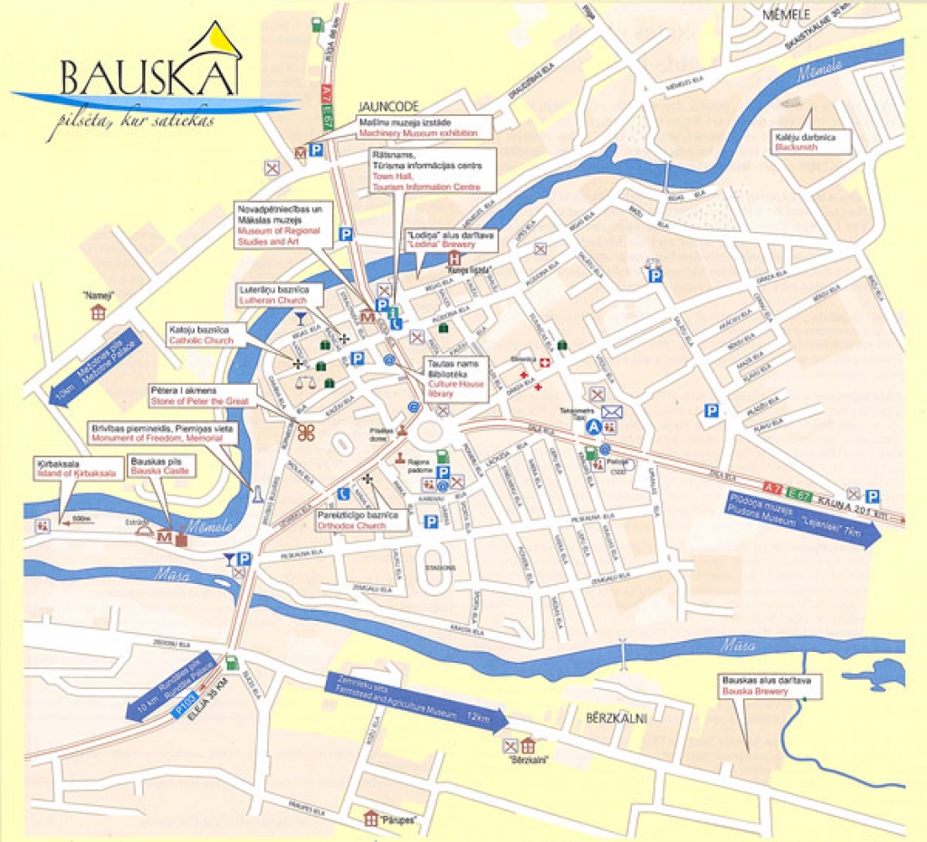 Bauskas pilsētas plāns.
Autors: no «Bauskas Dzīves» arhīva