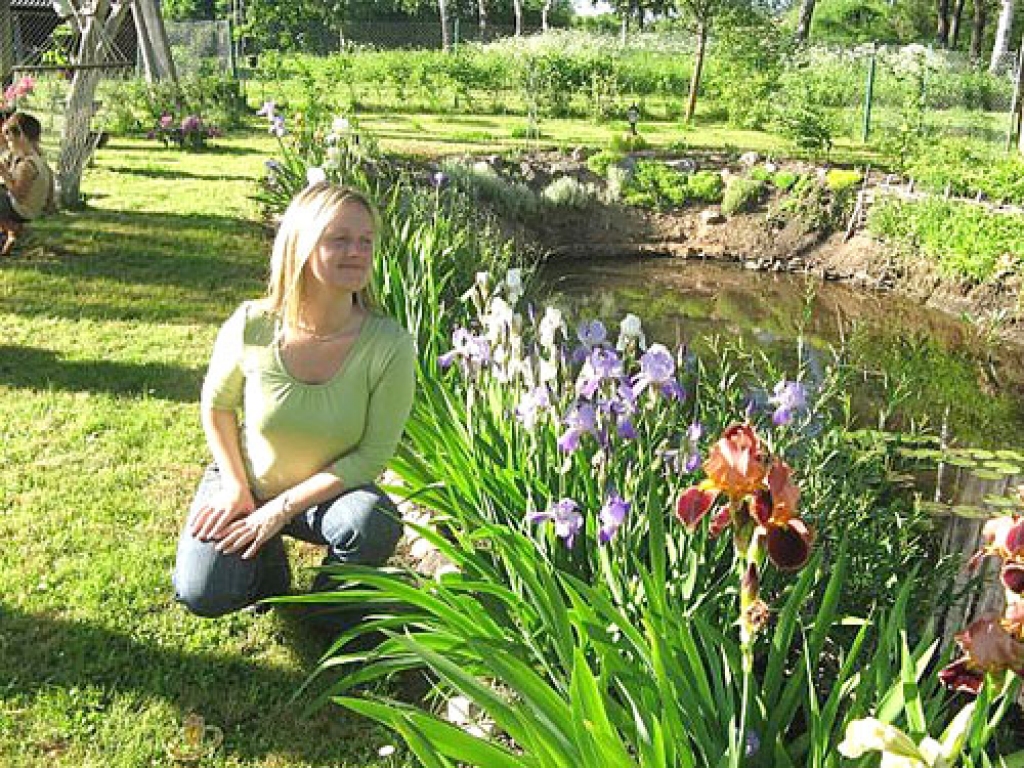 Anita Ozola, viesojoties pie draudzenes Misā. 