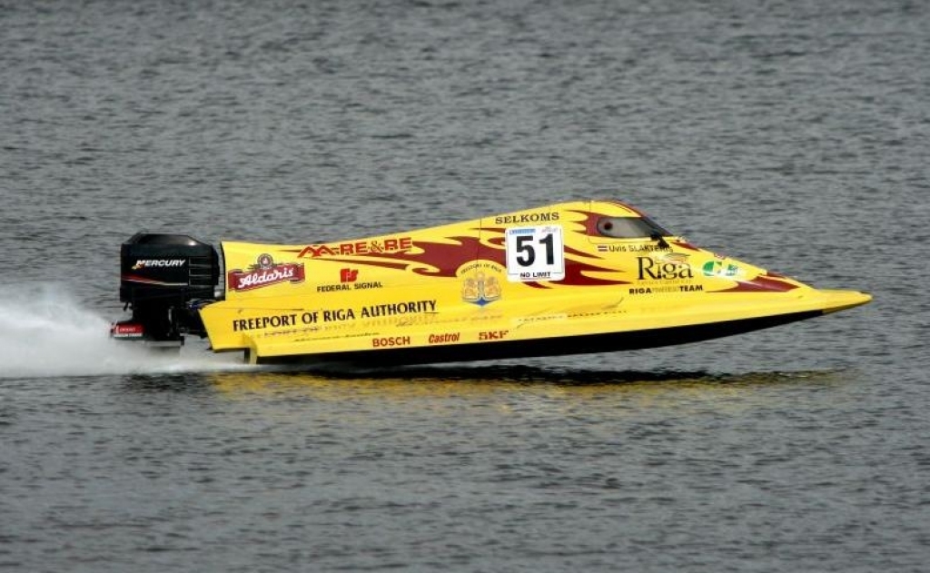 Uvja Slaktera ātrumlaiva F-2.
Autors: no «Riga Powerboat Team» komandas arhīva.