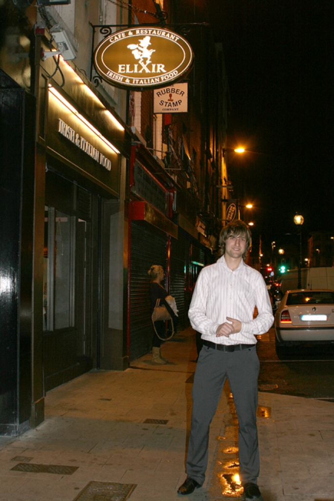 Kaspars Šupiņš no Liepājas Dublinā vada restorānu. Viņa dzīves moto: «Kurš nesapņo, neko lielu nesasniedz.»