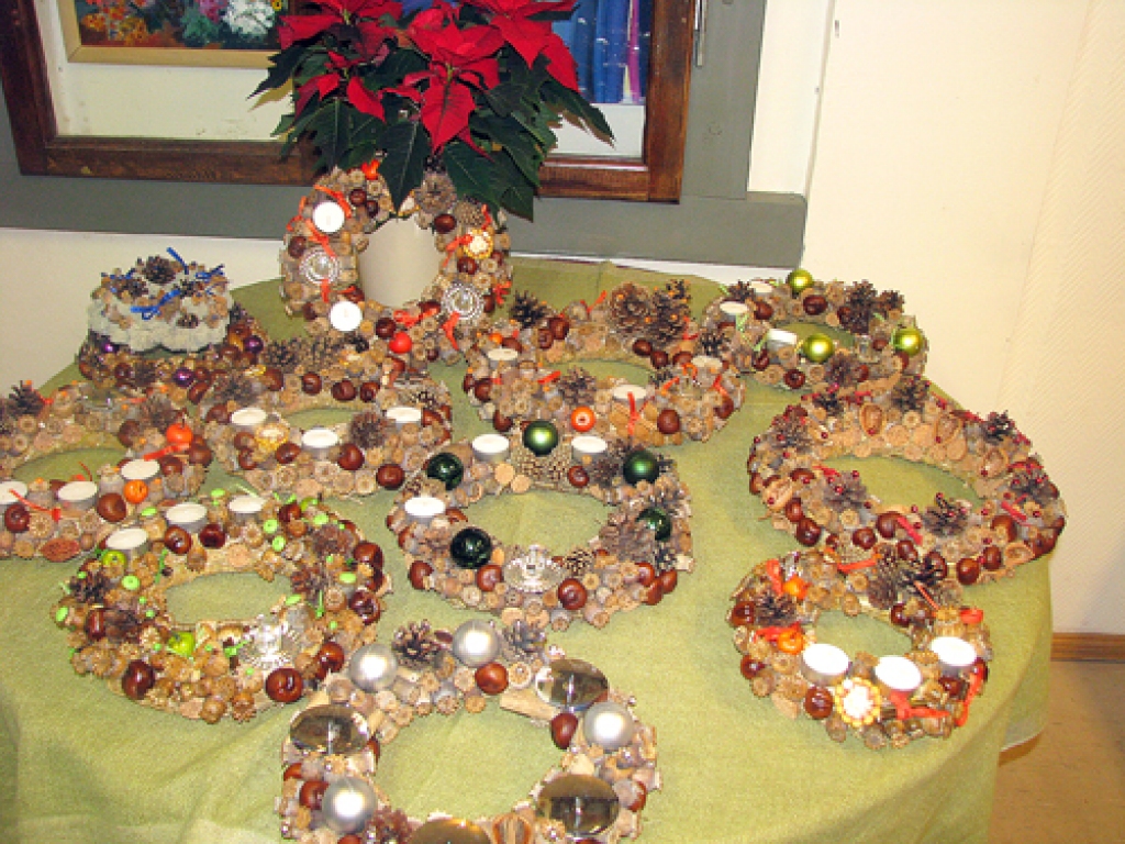 Adventes vainadziņu kolekcija, ko izgatavojusi Līga Elmane.
Autors: Juris Iļņickis