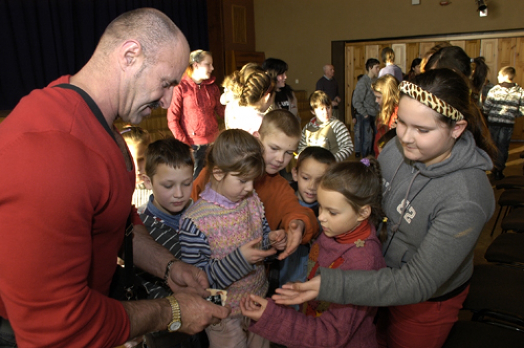 Kultūrists Aivars Visockis 15. janvārī piedalījās sarunā ar skolēniem Vecumnieku novada Misā.
Autors: Ivars Bogdanovs
