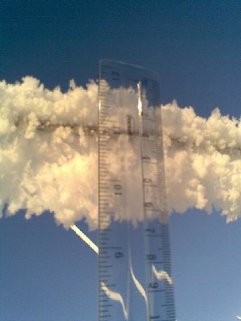 Sarmas nogulumi Alūksnes laika novērojumu stacijā.
Autors: www.meteo.lv