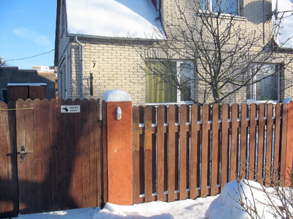 Bauskā, Miera ielā 7, aiz sētas skraida un nikni rej suns. Vārtiņi viegli nostiprināti ar aukliņu. Nav nekādas garantijas, ka dzīvnieks neizkļūs uz ielas.