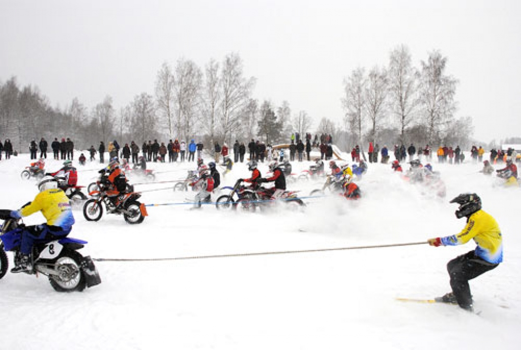 Baltijas čempionāts skijoringā pirmo reizi notika Pīlādžu trasē Stelpē.
Autors: Juris Iļņickis