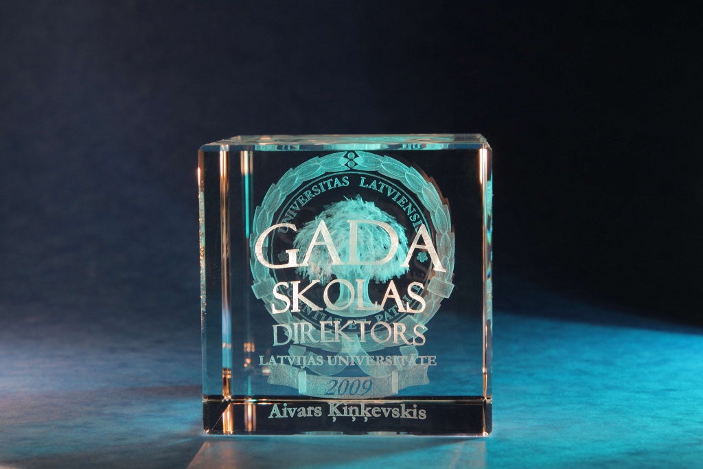  Aivars Ķiņkevskis neieradās uz balvas pasniegšanu, Latvijas Universitātes rektors balvu viņam nodos atsevišķi.
Autors: Toms Grīnbergs