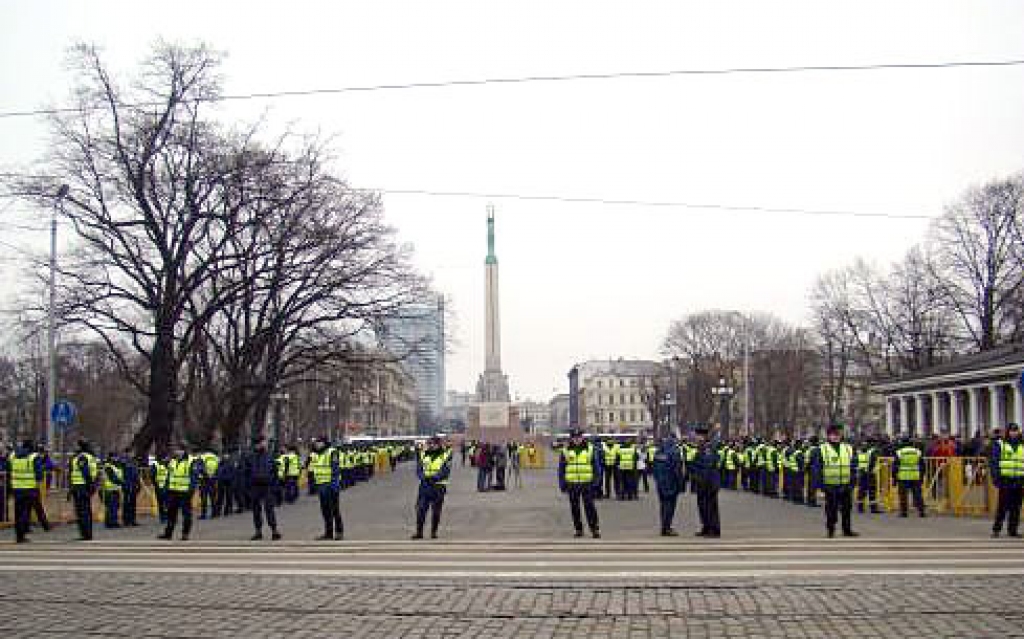 16. marts pērn Rīgā pie Brīvības pieminekļa.