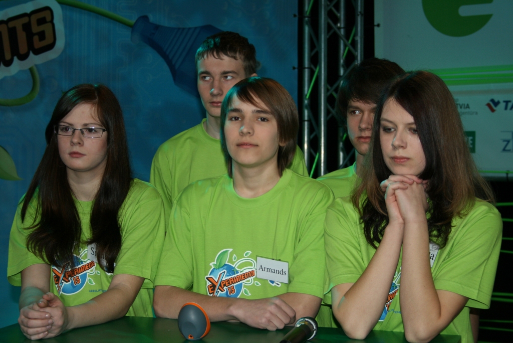 Bauskas 1. vidusskolas komanda «Ampēra mazbērni».
Autors: Publicitātes foto.