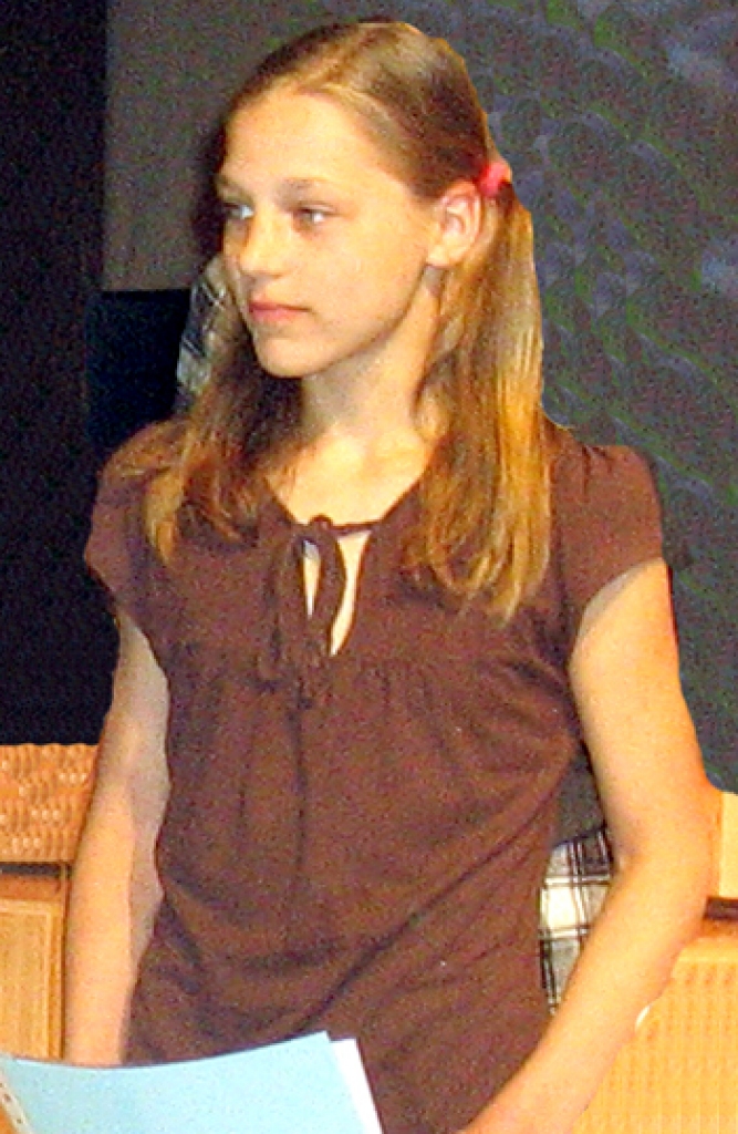 Ildze Jurkovska ir arī novada gada labāko skolēnu pulkā.