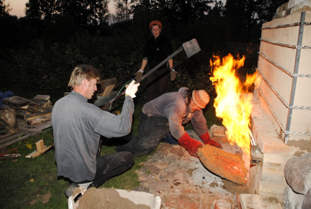 Keramikas ceplis «Baltajā mājā» iekurts pirmo reizi.
Autors: Ivars Bogdanovs