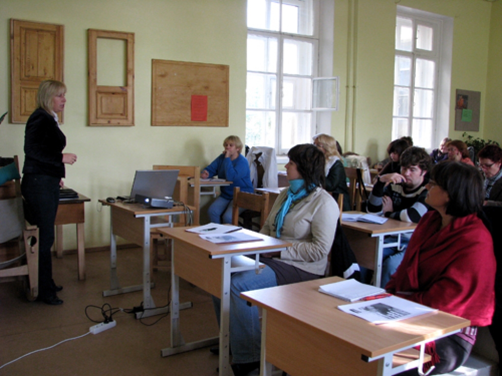 Zemgales un Kurzemes reģionālo žurnālistu seminārā Kuldīgā.
Autors: Vilnis Auzāns