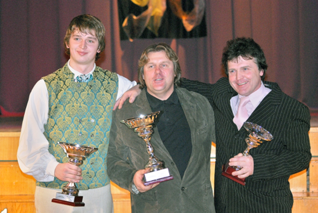 FR-1000 klasē trīs labākie – Jānis Kuķalks, Māris Brigmanis un Lotārs Millers.
Autors: Uldis Varnevičs