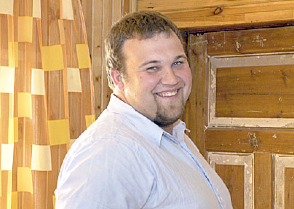 Vecumnieku volejbolistu treneris Jānis Plūme.
Autors: no «Bauskas Dzīves» arhīva