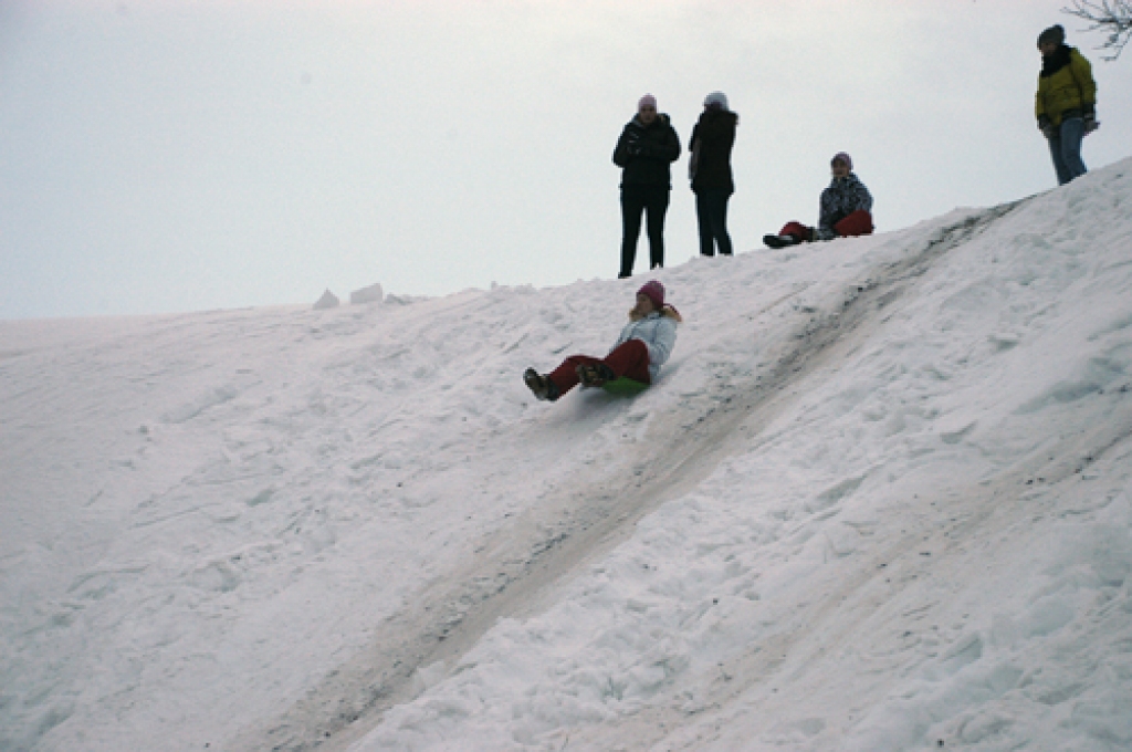 Bauskā iecienītākā izklaides vieta ziemā ir pilskalns.
Autors: Ivars Bogdanovs