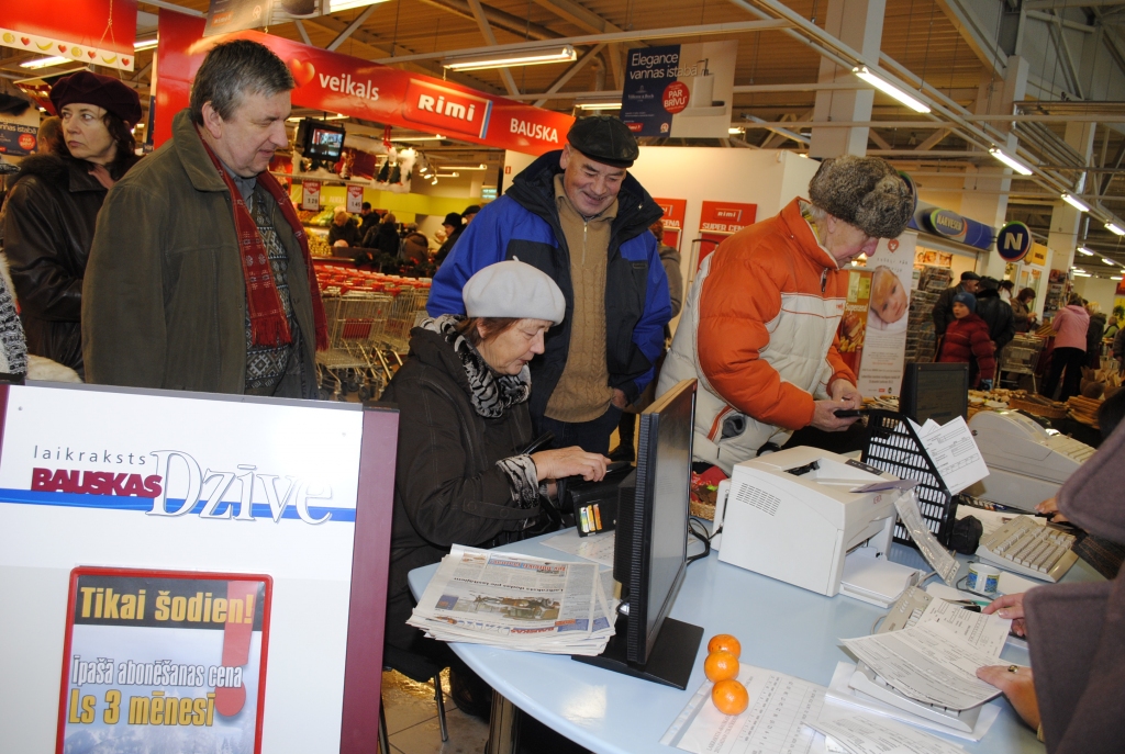Pirms nedēļas līdzīga akcija lielveikalā «Rimi» guva plašu atsaucību.
Autors: Juris Iļņickis