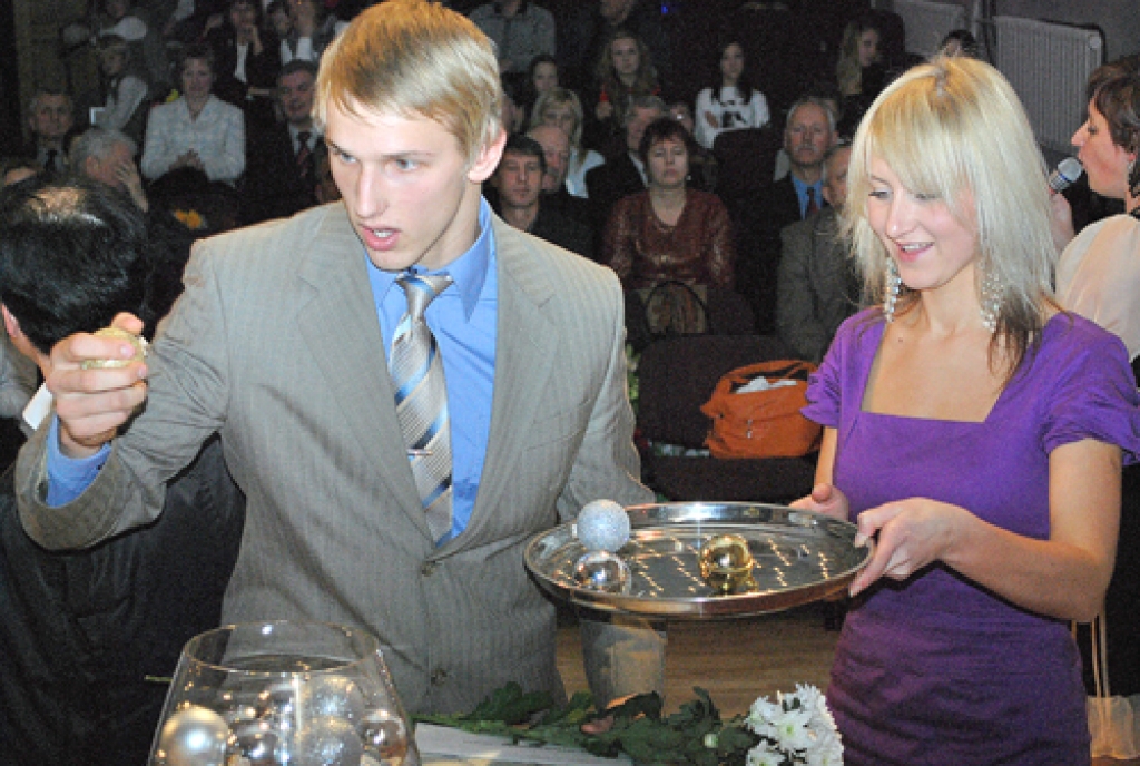 Reinis Krēgers Bauskas BJSS sporta laureātu pasākumā. 