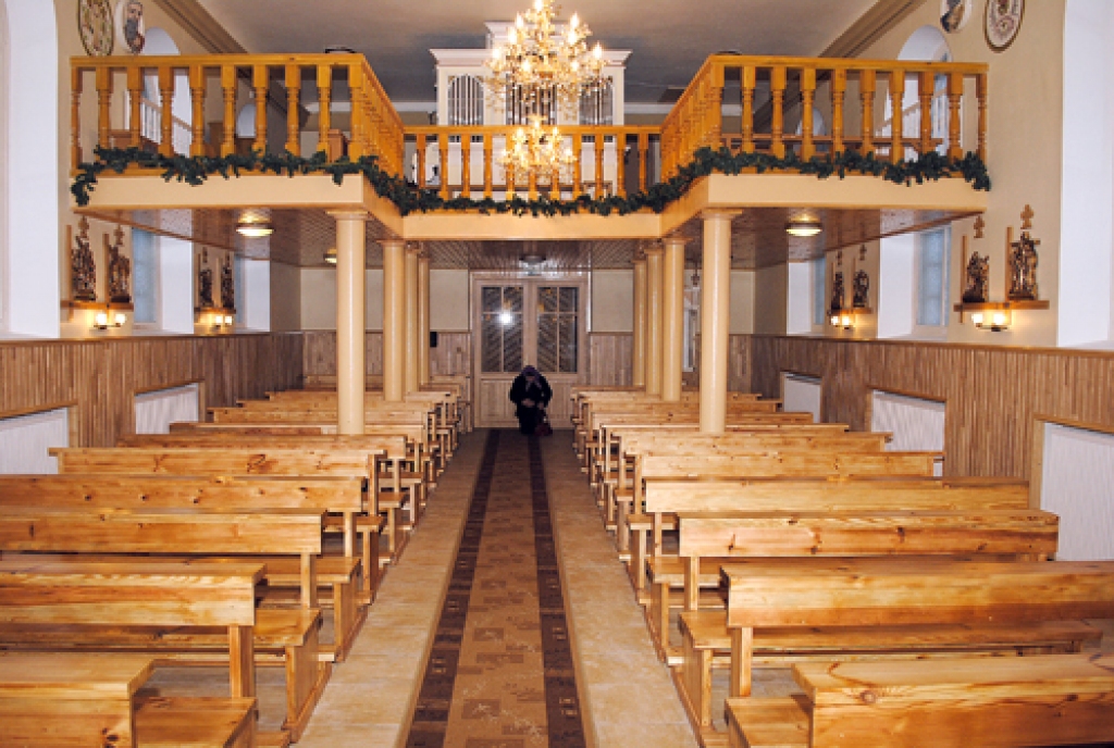 Baznīcas atjaunotā interjera kopskats. 