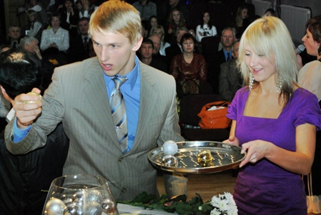 Reinis Krēgers Bauskas BJSS sporta laureātu pasākumā. 
Autors: Uldis Varnevičs