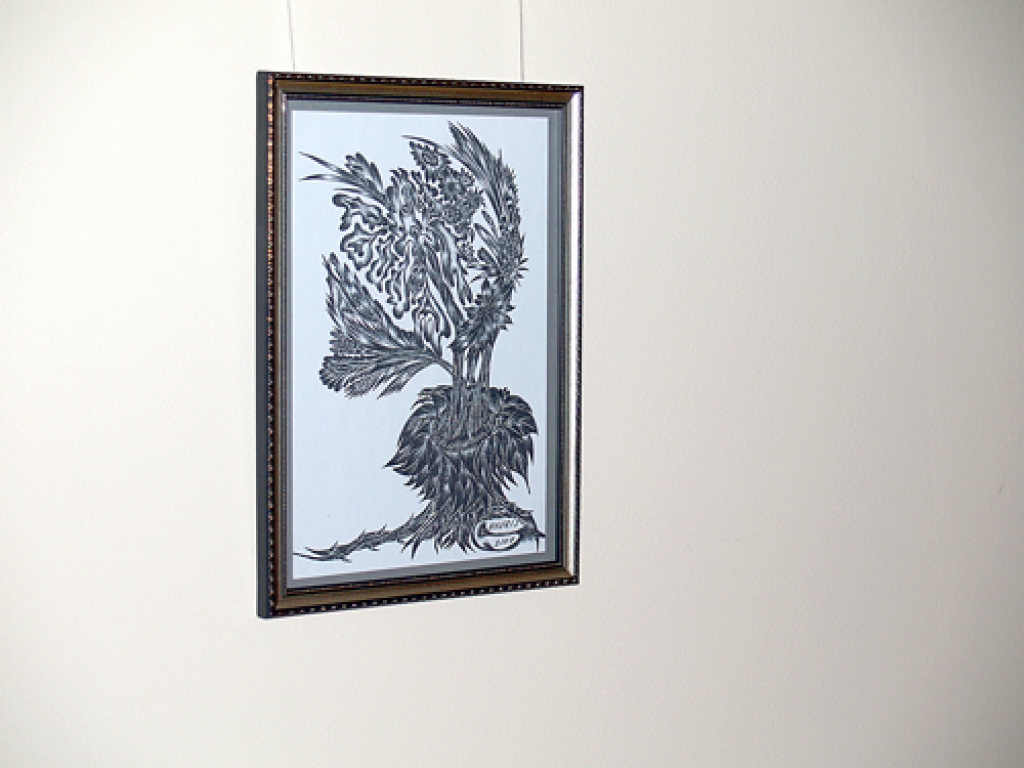 Iecavnieka Naura Dubkēviča grafiskos zīmējumus melnos toņos inspirējušas ezotērikas studijas.
Autors: Antra Ērgle