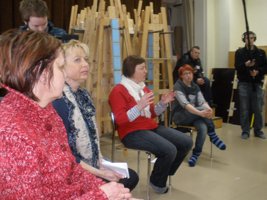 Starptautiskajās  meistardarbnīcās Tamperē.
Autors: Gita Kravala