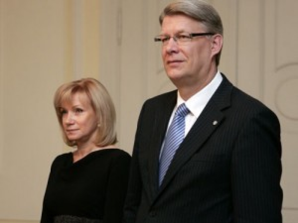 Prezidents Valdis Zatlers ar kundzi Lilitu Zatleri.
Autors: AFI no www.apollo.lv