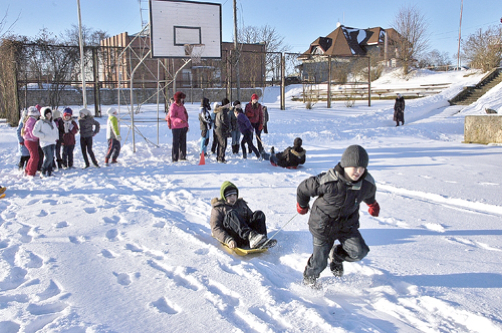 Kamaniņu vilkšanas sacensības, kuras tiesāja Līga Rimševica un Elīza Spruntule, noslēdzās pirmās.
Autors: Ivars Bogdanovs